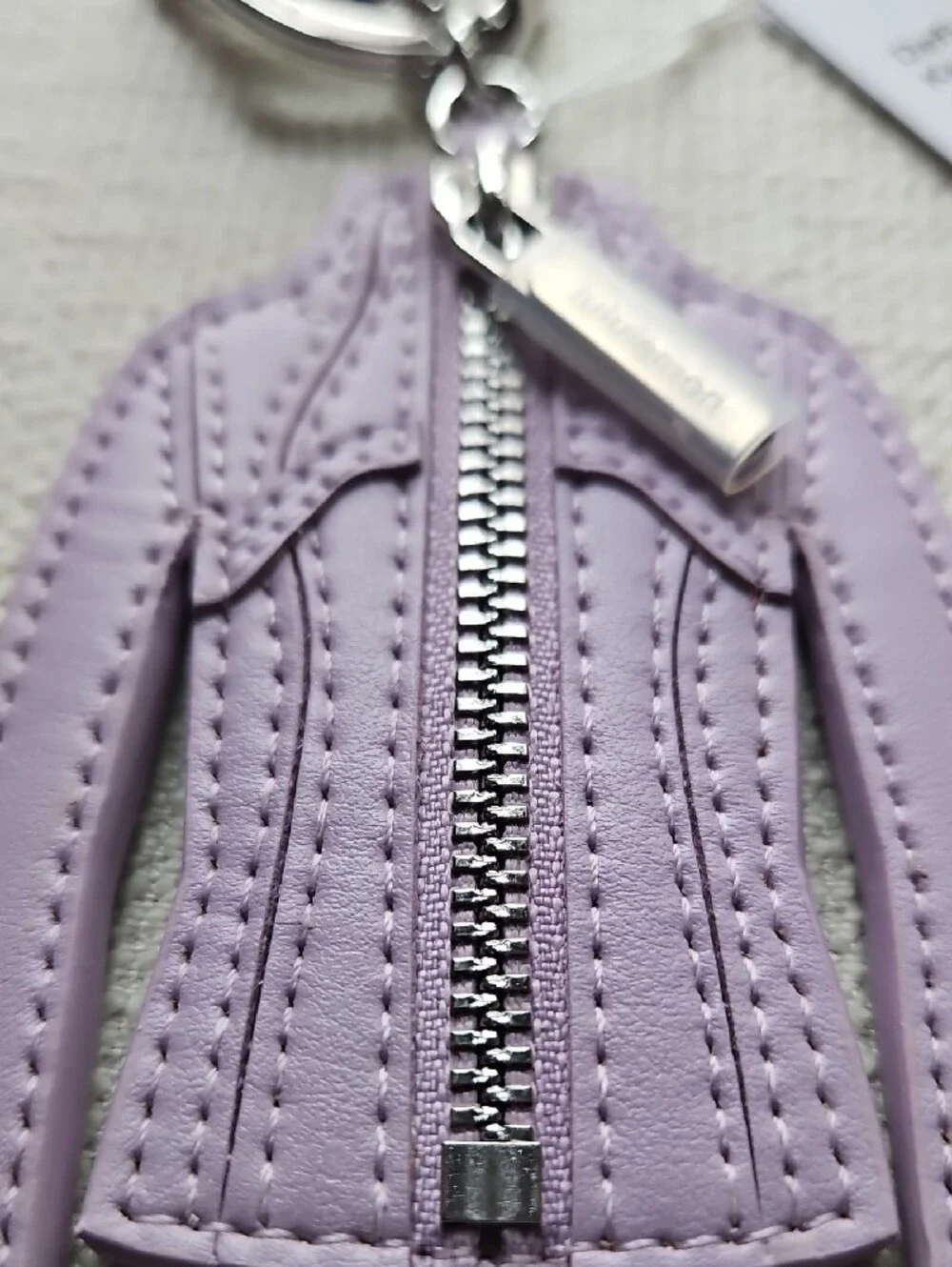 lululemon athletica Lavender Define Jacket Keychain Charm